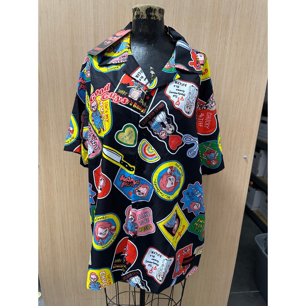 Chucky, Good Guys, Shirt, Button Up, Size L, Universal, Movie, ~ 250930-RO 1345